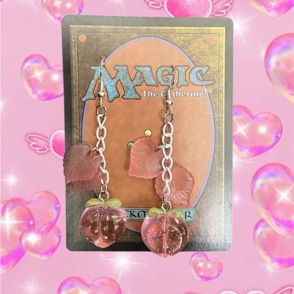 Jewelry - Pink peach Dangle Earrings